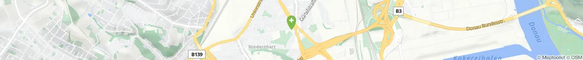 Kartendarstellung des Standorts für Apotheke Bulgariplatz in 4020 Linz